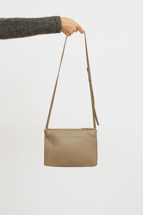 Celine Beige Trio Crossbody Bag