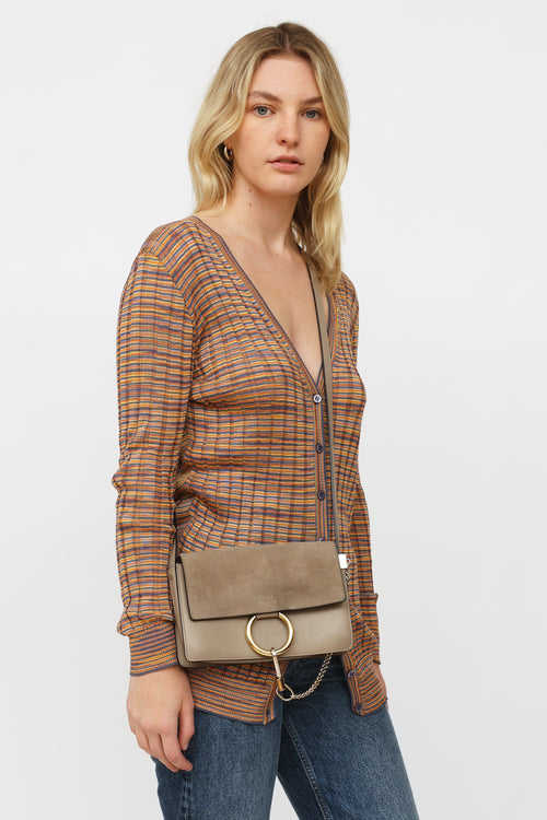 Chloé Taupe Small Faye Bag