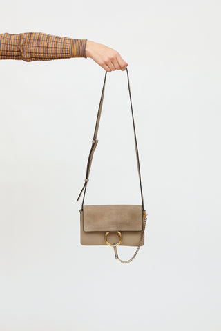 Chloé Taupe Small Faye Bag