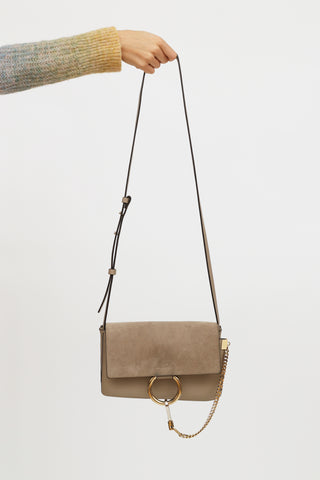 Chloé Taupe Small Faye Bag