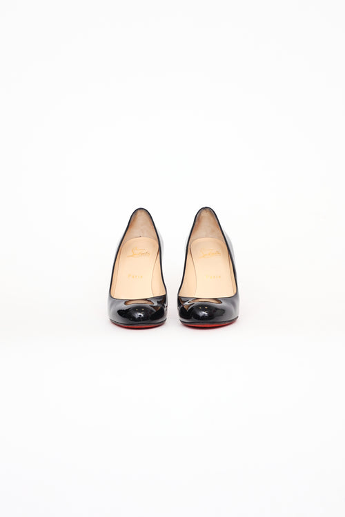 Christian Louboutin Black Patent Simple Pump