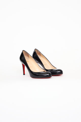 Christian Louboutin Black Patent Simple Pump