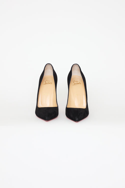 Christian Louboutin Black Suede Pigalle Pumps