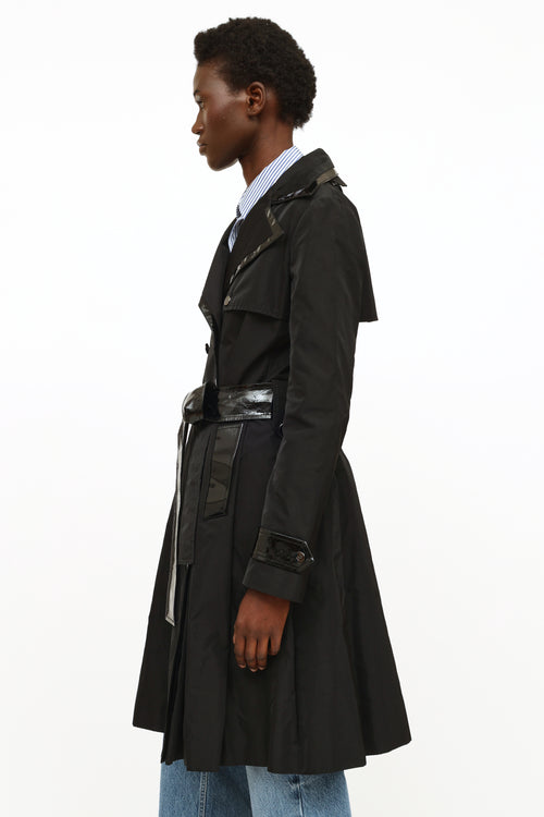 Dolce 
Gabbana Black Trench Coat