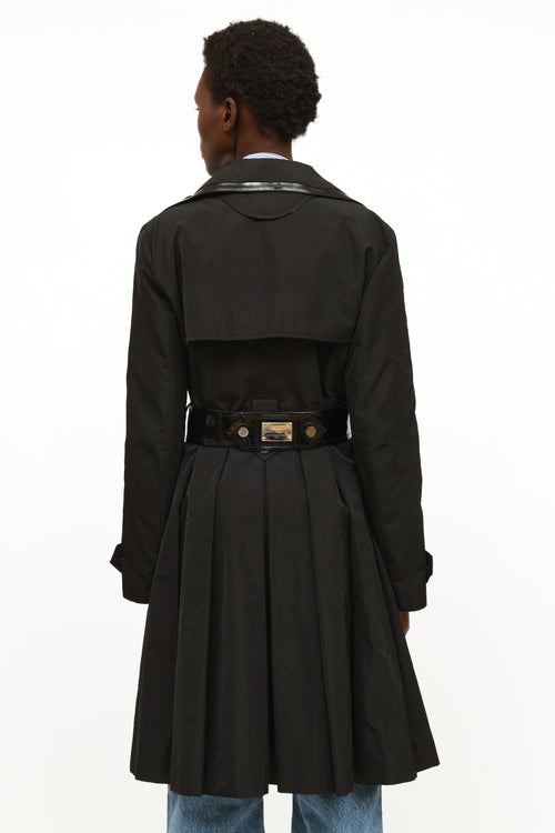 Dolce 
Gabbana Black Trench Coat