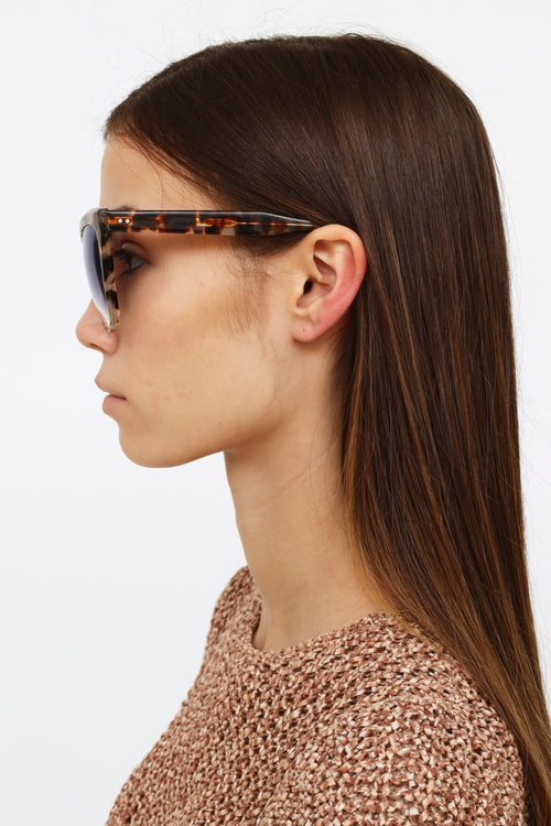 Dita Brown Pattern Cateye Superstition Sunglasses