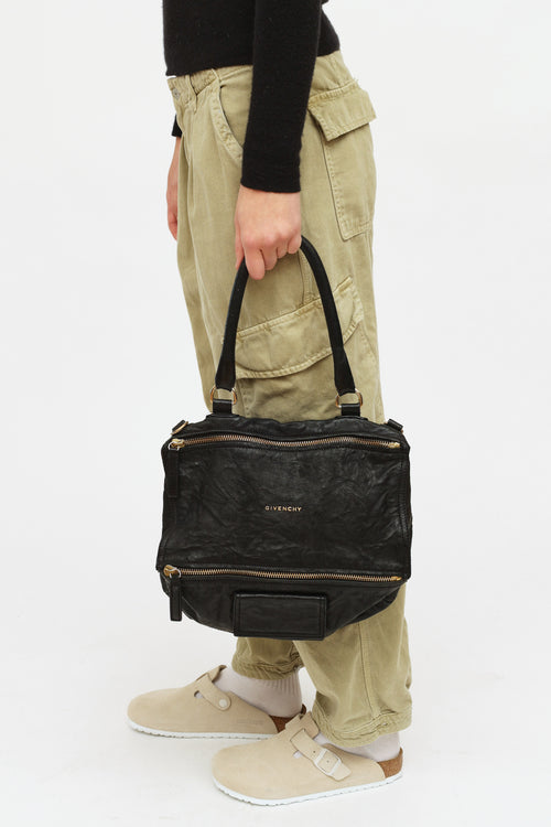 Givenchy Black Aged Pepe Pandora Bag