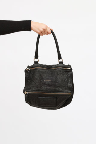 Givenchy Black Aged Pepe Pandora Bag