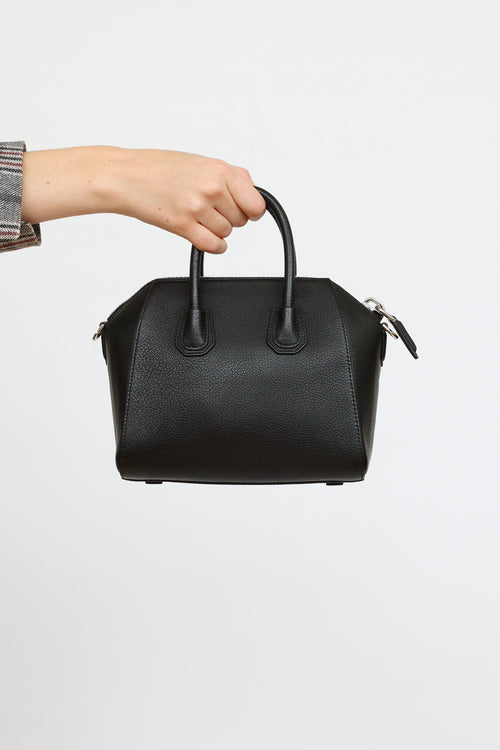 Givenchy Black Goatskin Mini Antigona Bag