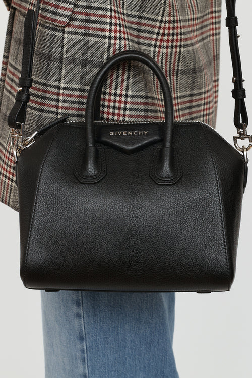 Givenchy Black Goatskin Mini Antigona Bag