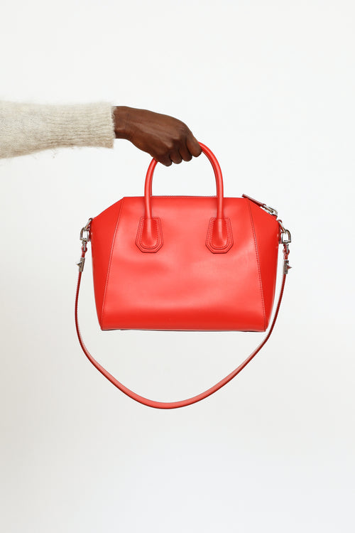 Givenchy Red Leather Antigona Bag