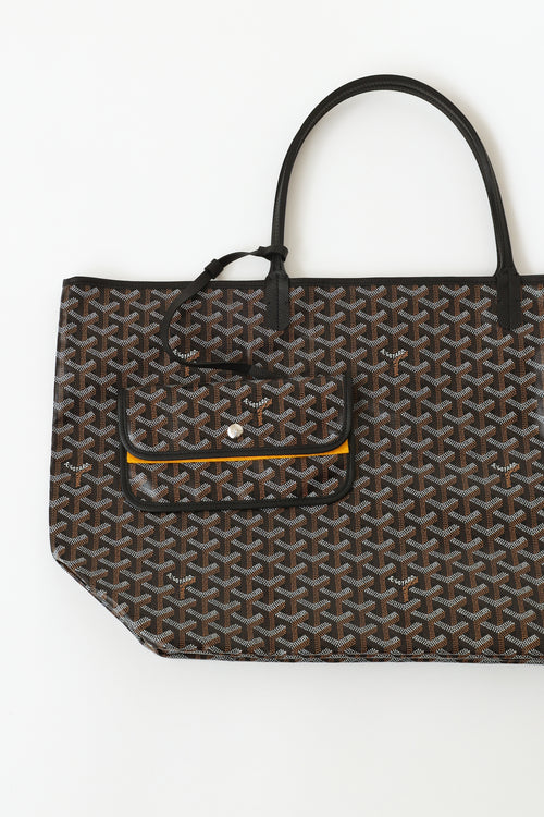 Goyard Noir Saint Louis GM Tote Bag