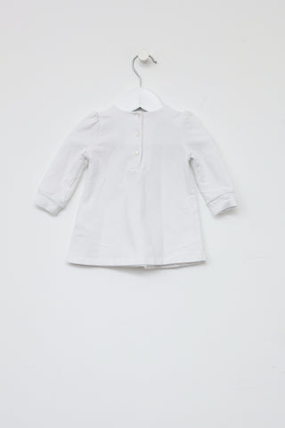 Gucci Kids White Ruffle Dress