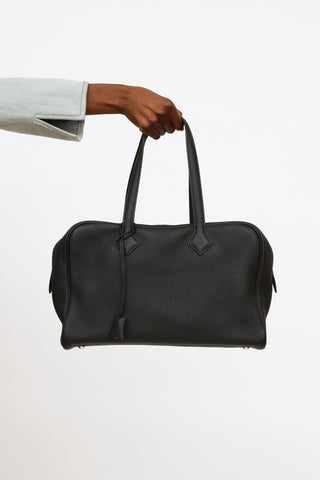 Hermès Black Victoria II 35 Bag