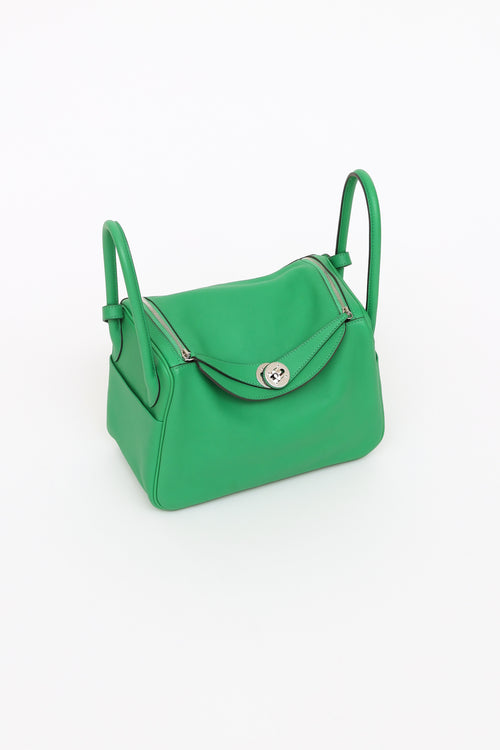 Hermès 2014 Green Bamboo Swift Lindy 26 Bag