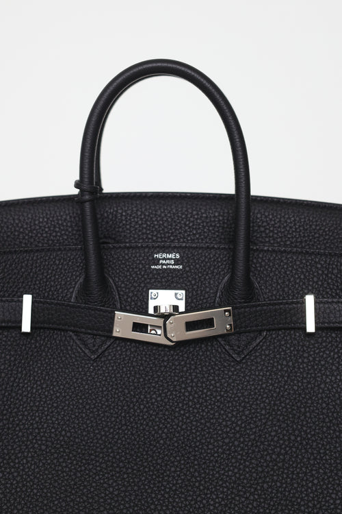 Hermès 2021 Noir Togo Birkin 25 Bag