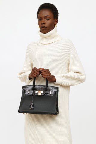 Hermès 2019 Noir Togo 
Niloticus Birkin Touch 30 Bag