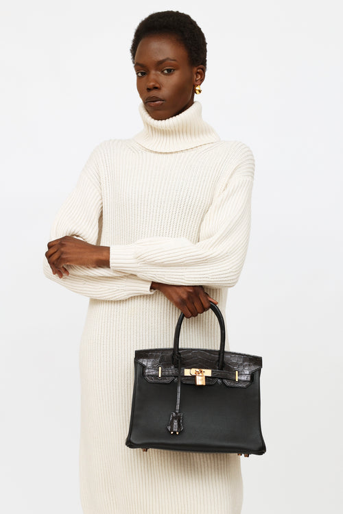 Hermès 2019 Noir Togo 
Niloticus Birkin Touch 30 Bag