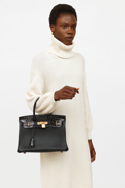 Hermès 2019 Noir Togo 
Niloticus Birkin Touch 30 Bag