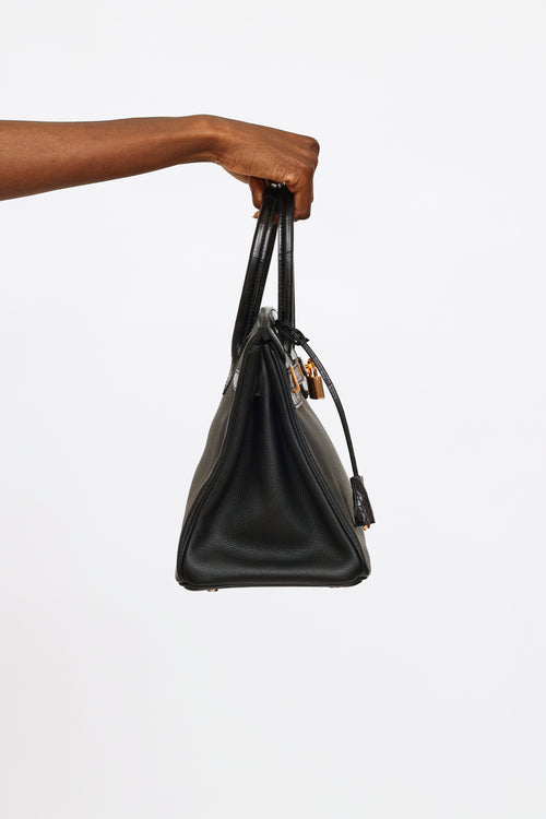 Hermès 2019 Noir Togo 
Niloticus Birkin Touch 30 Bag