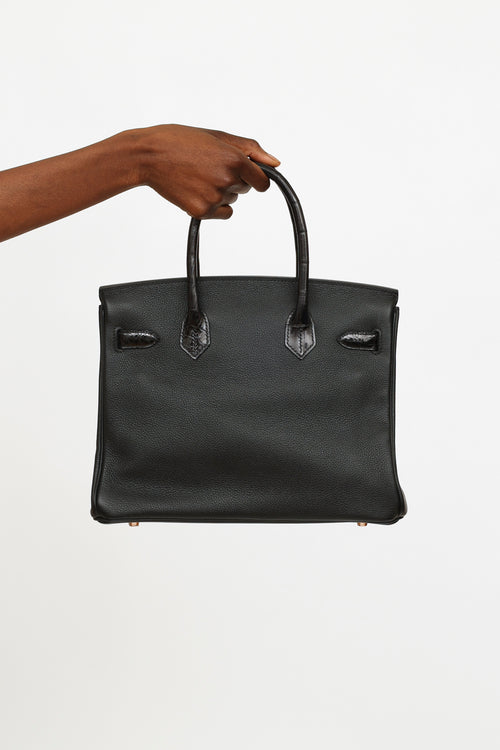 Hermès 2019 Noir Togo 
Niloticus Birkin Touch 30 Bag