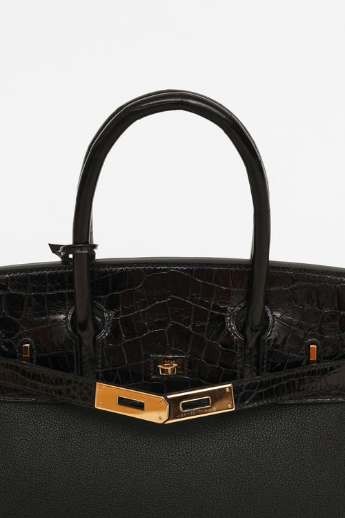 Hermès 2019 Noir Togo 
Niloticus Birkin Touch 30 Bag