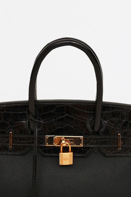 Hermès 2019 Noir Togo 
Niloticus Birkin Touch 30 Bag