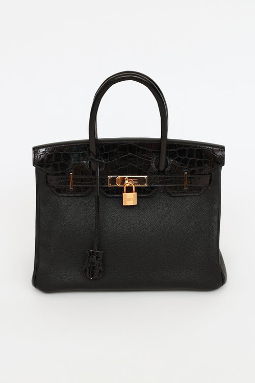 Hermès 2019 Noir Togo 
Niloticus Birkin Touch 30 Bag