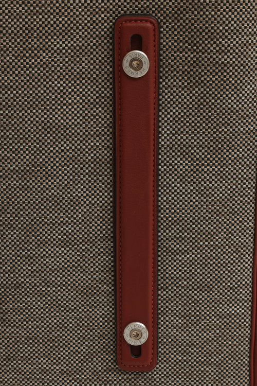 Hermès Brown 
Grey Caleche Express Rolling Suitcase