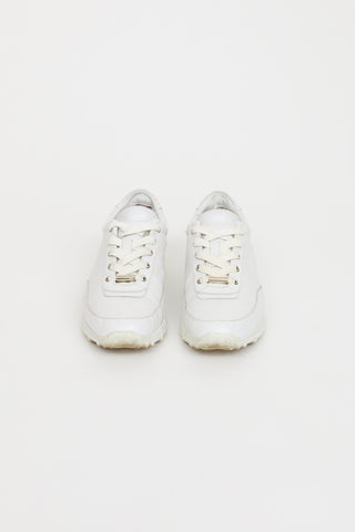 Jimmy Choo White Monogram Sneaker