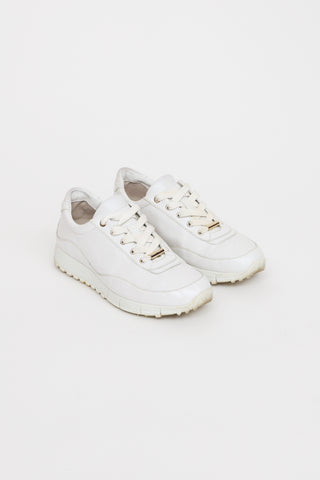 Jimmy Choo White Monogram Sneaker