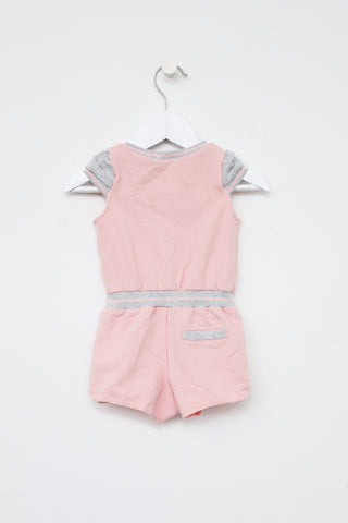 Marc Jacobs Kids Pink 
Grey Jersey Romper