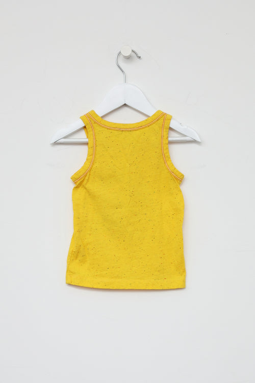 Marc Jacobs Kids Yellow Graphic Tank