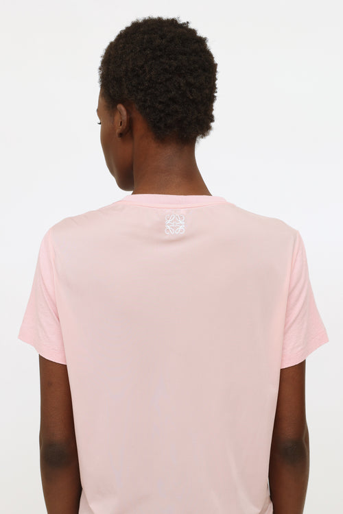 Loewe Pink Animal Print T-Shirt