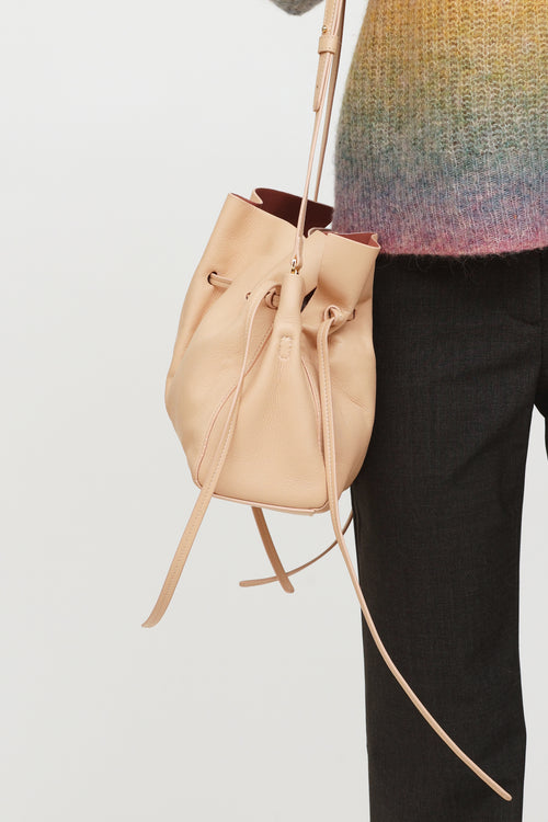 Mansur Gavriel Blush Protea Drawstring Bag