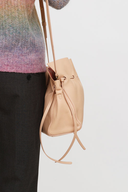 Mansur Gavriel Blush Protea Drawstring Bag