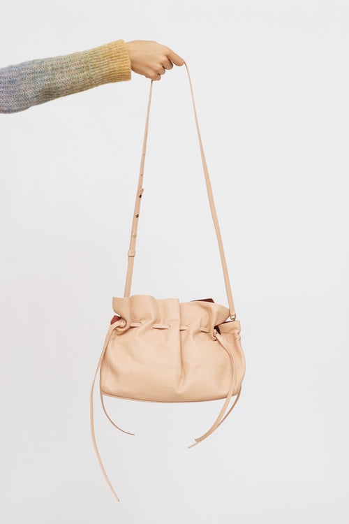 Mansur Gavriel Blush Protea Drawstring Bag