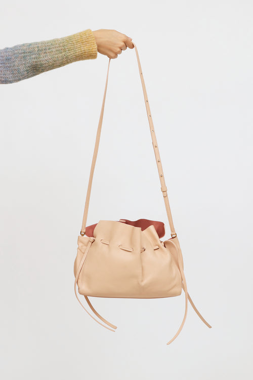 Mansur Gavriel Blush Protea Drawstring Bag