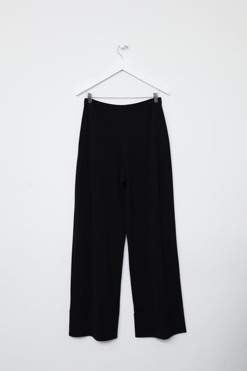 Marie St Pierre Black Wide Leg Trouser