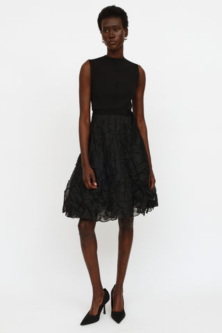 Marie Saint Pierre Black Tulle Dress