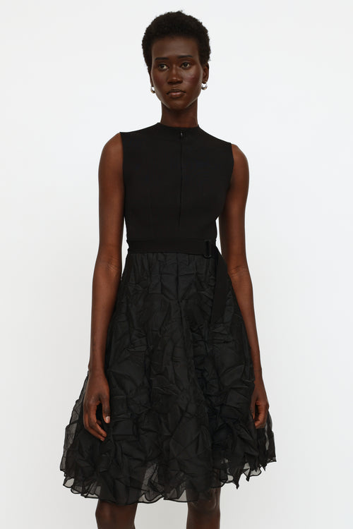 Marie Saint Pierre Black Tulle Dress