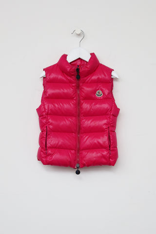 Moncler Kids Neon Pink Ghany Vest