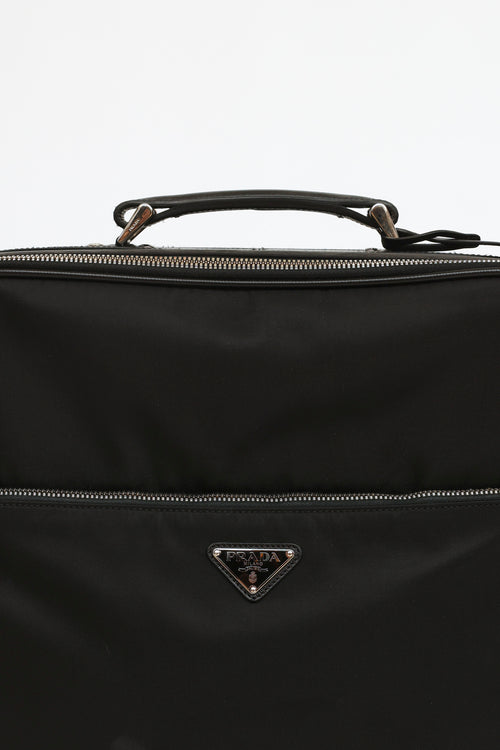  Black Tessuto Rolling Suitcase