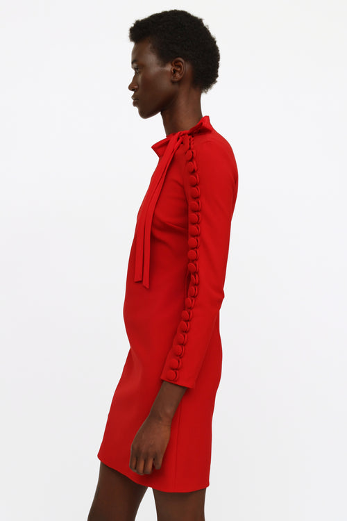 Valentino Red Bow Tie Dress