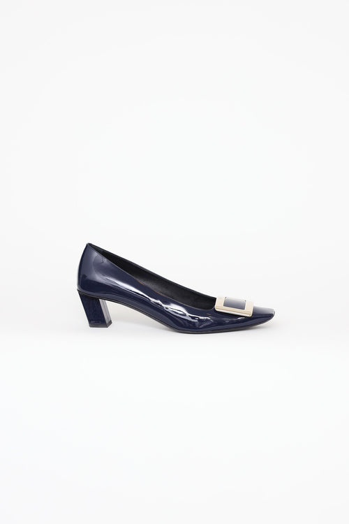 Navy Decolleté Belle Vivier Pumps