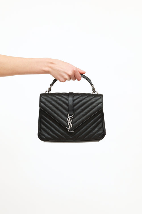 Saint Laurent Black Medium College Bag