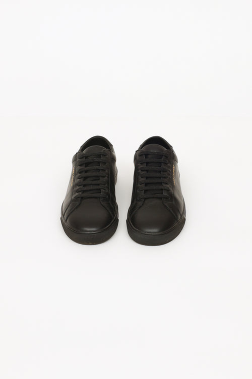 Saint Laurent Black Andy Lowtop Sneakers