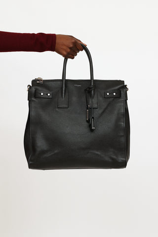 Saint Laurent Black Large Sac De Jour Bag