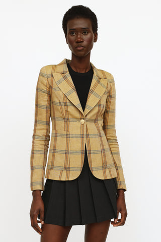 Smythe Check Duchess Blazer