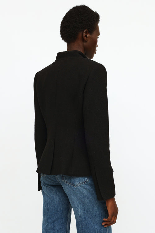 Smythe Black Wool Button Blazer